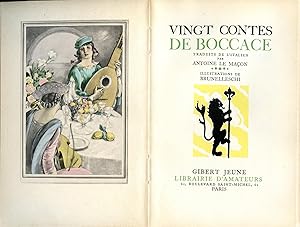 Vingt contes de Boccace, traduits de l'italien par Antoine le Maçon, avec des illustrations de Br...