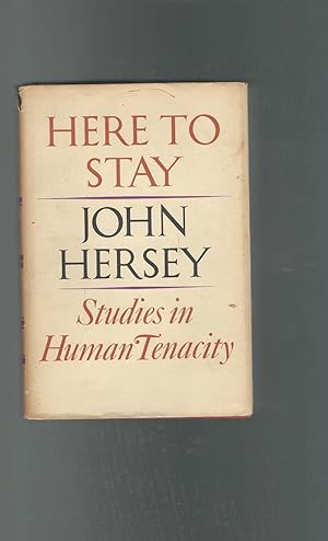 Imagen del vendedor de Here to Stay a la venta por Dorley House Books, Inc.