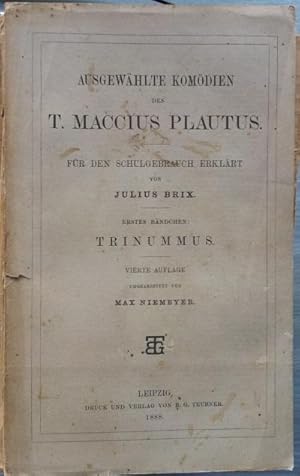 Ausgewaehlte Komoedien des T. Maccius Plautus