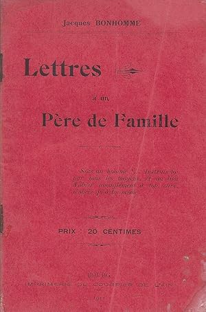 Imagen del vendedor de Lettres  un Pre de Famille a la venta por Pare Yannick