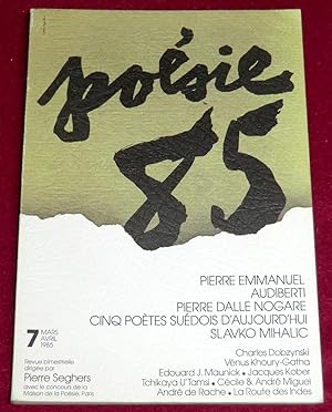 Imagen del vendedor de POESIE 85 - N 7 (Emmanuel, Audiberti, dalle Nogare, Mihalic. Etc) a la venta por LE BOUQUINISTE