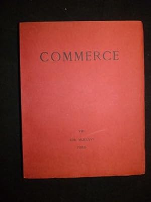 Commerce. Été 1926 - Cahier VIII