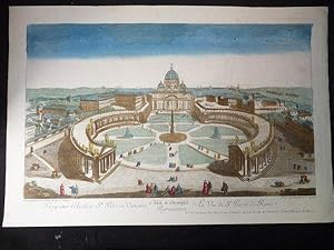 Vue d'optique - La Vue de Saint Pierre de Rome