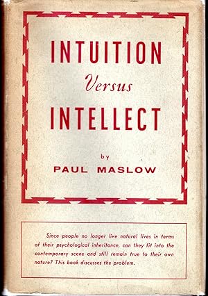 Seller image for Intuition Versus Intellect for sale by Dorley House Books, Inc.