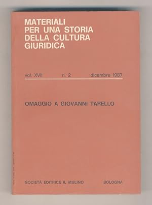 OMAGGIO a Giovanni Tarello.