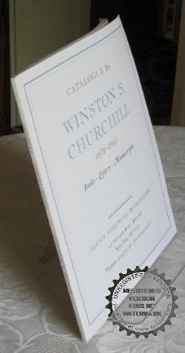 Immagine del venditore per Winston S.Churchill 1874-1965 Books Letters Manuscripts Catalogue 26 venduto da Bawnmore Fine and Rare Books