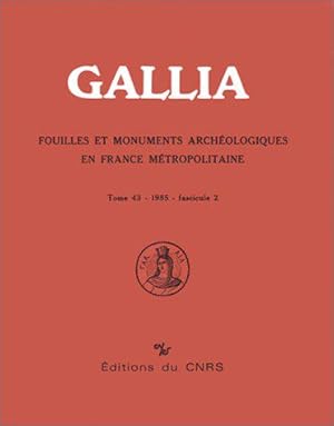Bild des Verkufers fr Gallia, numro 43 - 2 - 1985 zum Verkauf von JLG_livres anciens et modernes
