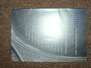 Seller image for FOLIO- WINTER/SPRING 2000/ARTICLES INCLUDE THOSE ON PRIMO LEVI/MARCEL PROUST/ROBERT BYRON'S PERSIA/AND MORE (A FIRST PRINTING) for sale by S.Carter