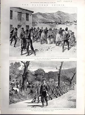 Image du vendeur pour ENGRAVING: "The Eastern Crisis".2 engravings from Illustrated London News; April 17, 1897 mis en vente par Dorley House Books, Inc.