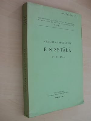 Seller image for Memoria saecularis E. N. Setl. 27. 2. 1964. for sale by Antiquariat Hamecher