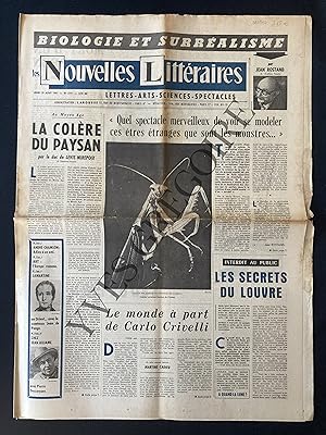 Image du vendeur pour LES NOUVELLES LITTERAIRES-N1771-10 AOUT 1961 mis en vente par Yves Grgoire