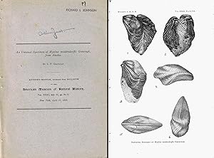 Image du vendeur pour An unusual specimen of Mytilus middendorffi Grewingk from Alaska. In 8vo, original wrappers, pp. pp. 4 wit 6 figs. Offprint from Bull. Amer. Mus. Nat. Hist, 31 art. 6 mis en vente par NATURAMA