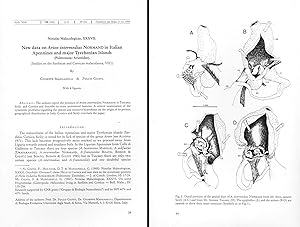 Imagen del vendedor de Notulae Malacologicae, XXXVII. New data on Arion intermedius Normand (Pulmonata: Arionidae) in Italian Apennines and major Tyrrhenian islands. (Studies on the Sardinian and Corsican malacofauna, VII). In 8vo, bross., pp. 17 with 6 figs. Offprint from Arch. Moll. 119 (1-3). a la venta por NATURAMA