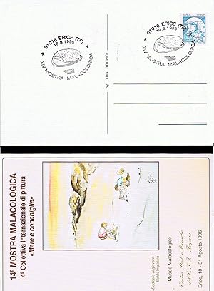 Immagine del venditore per 14 Mostra malacologica di Erice (1996). with stamp and special malacological postmark venduto da NATURAMA