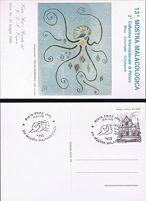 Immagine del venditore per 13 Mostra malacologica di Erice (1995). postcard with stamp and special malacological postmark [Vermetus cristatus] venduto da NATURAMA