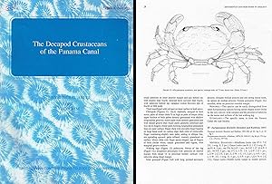 The decapod crustaceans of the Panama Canal. In 4to, original wrappers, pp. 50 with 18 figs. (Smi...