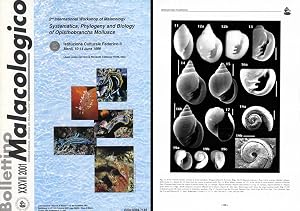 Immagine del venditore per Proceedings of the II International Workshop of Malacology "Systematic, phylogeny and biology of Opisthobranchs molluscs" Monographic issues of Bollettino Malacologico. The volume cm 21x29,7 have 136 pages. Contents are: Faehey S. & Gosliner M., On the genus Halgerda (Nudibranchia) from Westen Australia with desciptions of four new species Cattaneo-Vietti R., Schiaprelli S. & Chiantore M.C. Food availability abd trophic needs of Peltodoris atromaculata Jensen K. Review of reproduction on the Sacoglossa Brodie G. Some comparative histological aspectd of the dendrodorid genera Doriopsilla and Dendrodoris Todd C.D., Lambert W.J. & Davies J. Some perspectives on the biology and ecology of nudibranch molluscs: generalisations and variations on t venduto da Riccardo Giannuzzi Savelli