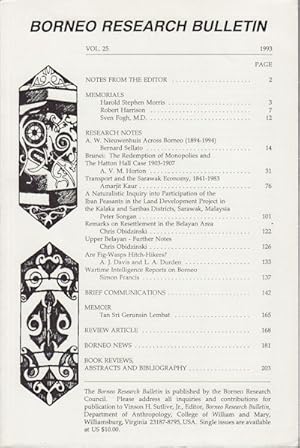 Seller image for Borneo Research Bulletin. for sale by Asia Bookroom ANZAAB/ILAB