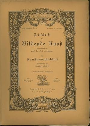 Seller image for Zeitschrift fr Bildende Kunst. 21. Jahrgang Heft 9. 1886. Nebst Kunstgewerbeblatt. Mit dem Beiblatt: Kunst - Chronik. Aus dem Inhalt: A.Rosenberg-Die Jubilumskunstausst. in Berlin I./ C.v.Ltzow-Hans Makart (Schlu)/W.Henke-Glossen zur Venus von Melos (Forts.) / R.v.Engerth: Bcherschau-Kunsthistorische Sammlungen des allerhchsten Kaiserhauses-Gemlde-Beschreibendes Verzeichnis. for sale by Antiquariat Carl Wegner