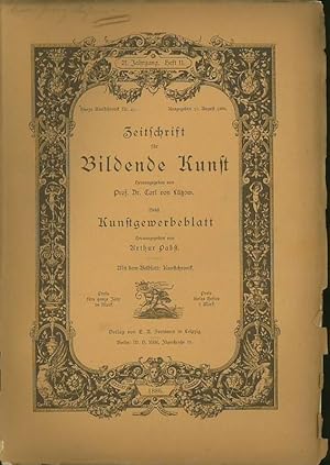 Bild des Verkufers fr Zeitschrift fr Bildende Kunst. 21. Jahrgang Heft 11. 1886. Nebst Kunstgewerbeblatt. Mit dem Beiblatt: Kunst - Chronik. Aus dem Inhalt: Zur Neugestaltung Wiens. Gegenwrtiges und Zuknftiges/Jubilumsausst. zu Berlin III./A.Rosenberg-Die Mnchener Schule/L.Geiger-Briefe A.F.Oesers und Nachrichten ber ihn (Schlu)/H.Holtzinger-Kunstgeschichtliches aus den Abruzzen. zum Verkauf von Antiquariat Carl Wegner