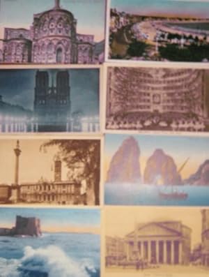 Postkartenalbum mit 177 Karten- teils s/w, teils coloriert- vorwiegend Italien und Frankreich.