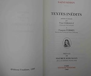 Mémoires de M. Le Duc de Saint Simon (Textes inédits)