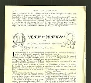 Immagine del venditore per Venus Or Minerva venduto da Legacy Books II