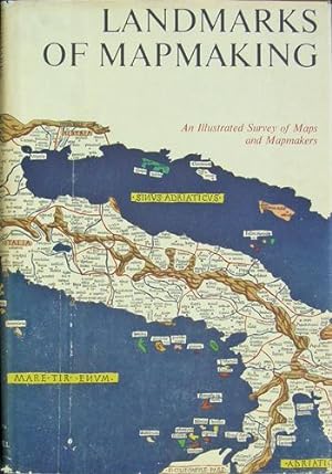 Bild des Verkufers fr Landmarks of Mapmaking. An Illustrated Survey of Maps and Mapmakers zum Verkauf von Kaaterskill Books, ABAA/ILAB