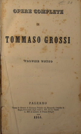 Seller image for Opere complete for sale by Antica Libreria di Bugliarello Bruno S.A.S.