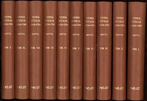 Storia D'Italia continuata da Quella del guicciardini, sino al 1789 (volumes I to X)