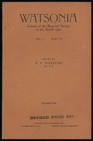 Bild des Verkufers fr Watsonia; Journal of the Botanical Society of the British Isles. Vol. I, Part VI zum Verkauf von Sapience Bookstore