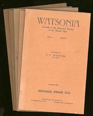 Bild des Verkufers fr Watsonia; Journal of the Botanical Society of the British Isles. Vol. I, Parts 1 to 5 zum Verkauf von Sapience Bookstore