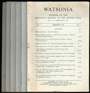 Watsonia; Journal of the Botanical Society of the British Isles. Vol. 3, Parts 1 to 6