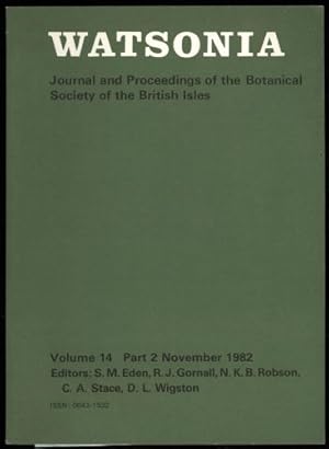 Watsonia; Journal of the Botanical Society of the British Isles. Vol. 14, Parts 2 to 3