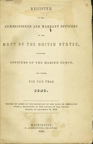 Register of the Commissioned and Warrant Officers of the Navy of the United States, including Off...