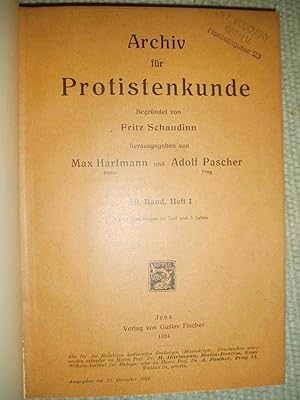 Archiv für Protistenkunde : 50. Band : Heft 1 - 2 - 3 [1924]