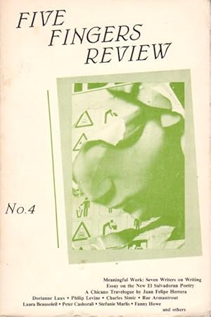 Bild des Verkufers fr FIVE FINGERS REVIEW: No. 4, 1986. zum Verkauf von Bookfever, IOBA  (Volk & Iiams)