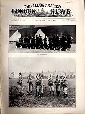 Seller image for PRINT: "Colonial Troops in England for the Queen's Diamond Jubilee".photoengravinga from Illustrated London News; June 12, 1897 for sale by Dorley House Books, Inc.