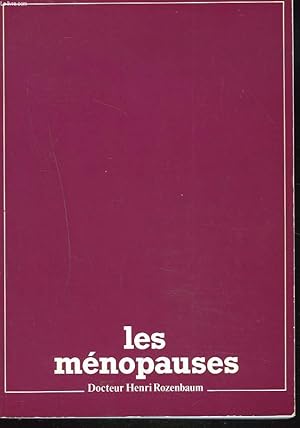 Imagen del vendedor de LES MENOPAUSES. a la venta por Le-Livre