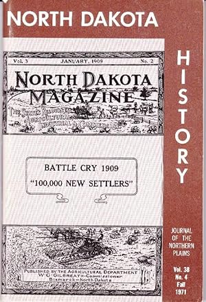 Seller image for North Dakota History, Vol 38, No. 4; Fall, 1971 for sale by Clausen Books, RMABA