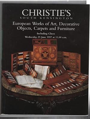 European Works of Art, Decorative Objects, Carpets, and Furniture Including Chess Wednesday, 25 J...
