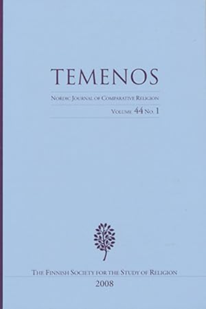 Seller image for Temonos: Nordic Journal of Comparative Religion (Volume 44, No. 1, 2008) for sale by Diatrope Books