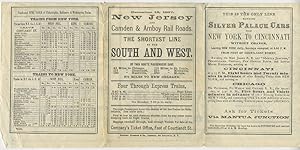 New Jersey and Camden & Amboy Rail Roads Time Table. December 16, 1867