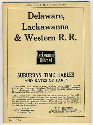 Delaware, Lackawanna & Western Railroad time table. September 29, 1929