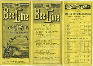 The Bee Line, Cleveland, Columbus, Cincinnati & Indianapolis Railway time table. July 1881