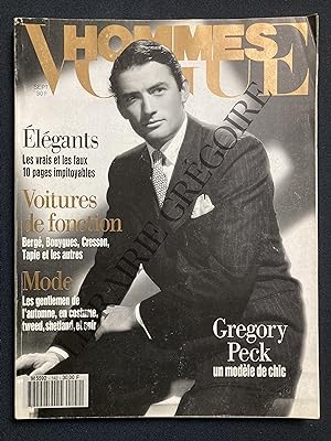 VOGUE HOMMES-N°142-SEPTEMBRE 1991-GREGORY PECK
