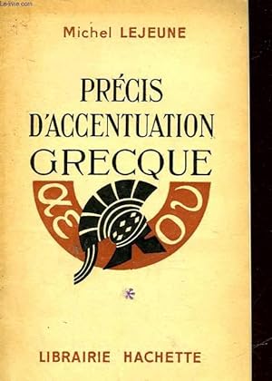 Bild des Verkufers fr PRECIS D'ACCENTUATION GRECQUE zum Verkauf von Le-Livre
