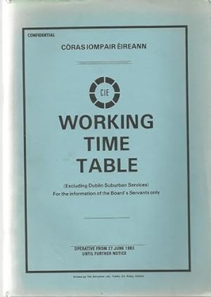 Working Time Table 27th June 1983.