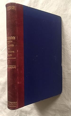 Imagen del vendedor de RECITACIONES DEL DERECHO CIVIL ROMANO. Traducidas al castellano, anotadas y adicionadas considerablemente por D. Luis de Collantes y Bustamante. Tomo segundo a la venta por Librera Sagasta