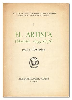 Immagine del venditore per El Artista (Madrid, 1835-1836) [ndices completos de esta revista]. venduto da Librera Berceo (Libros Antiguos)